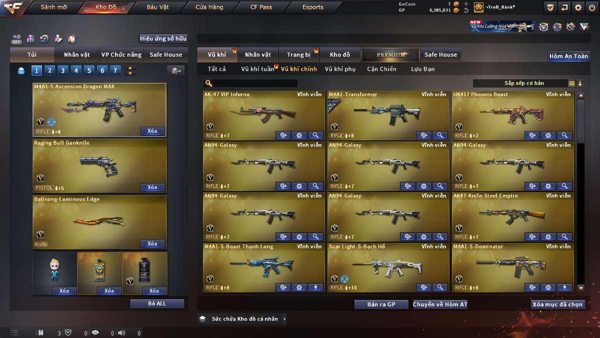 shop acc cf uy tin gia re
